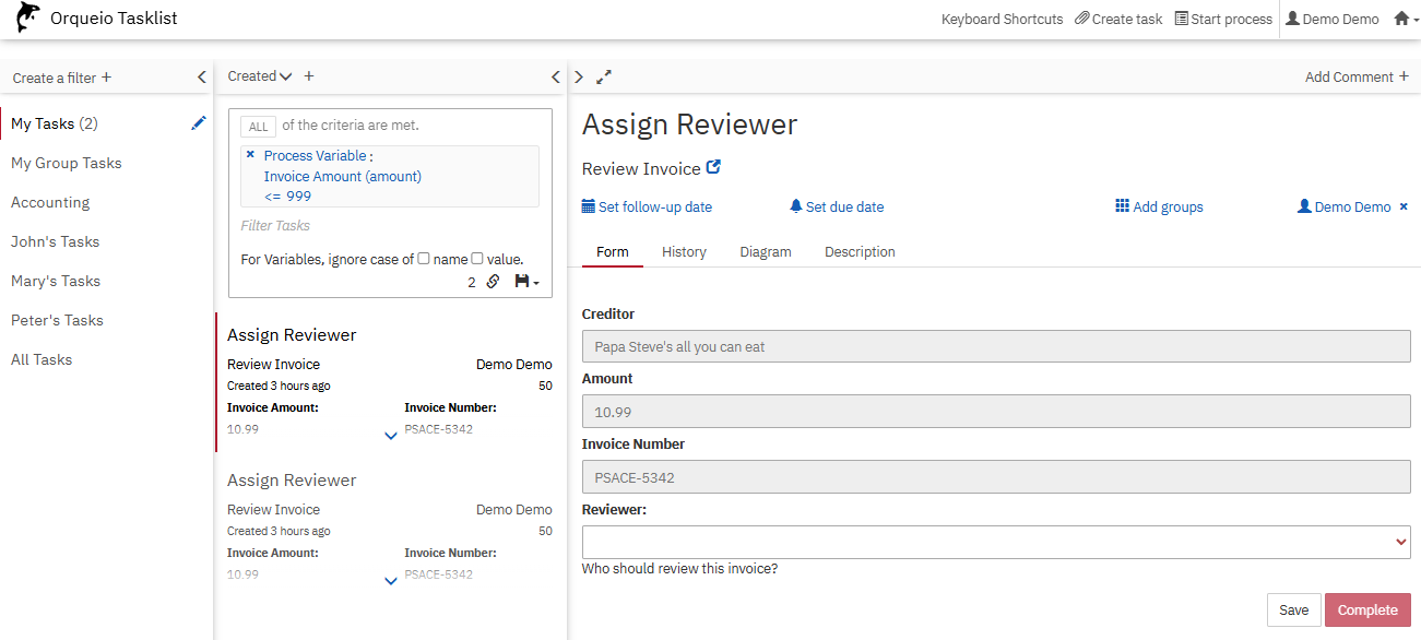 tasklist search tasks